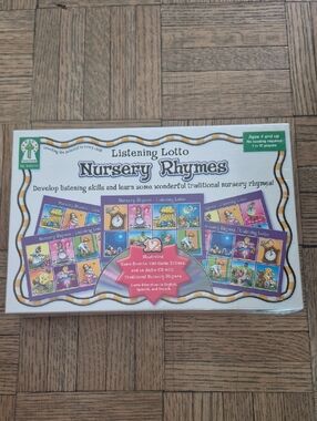 Listening Lotto Nursery Rhymes Kids Game - Purple by